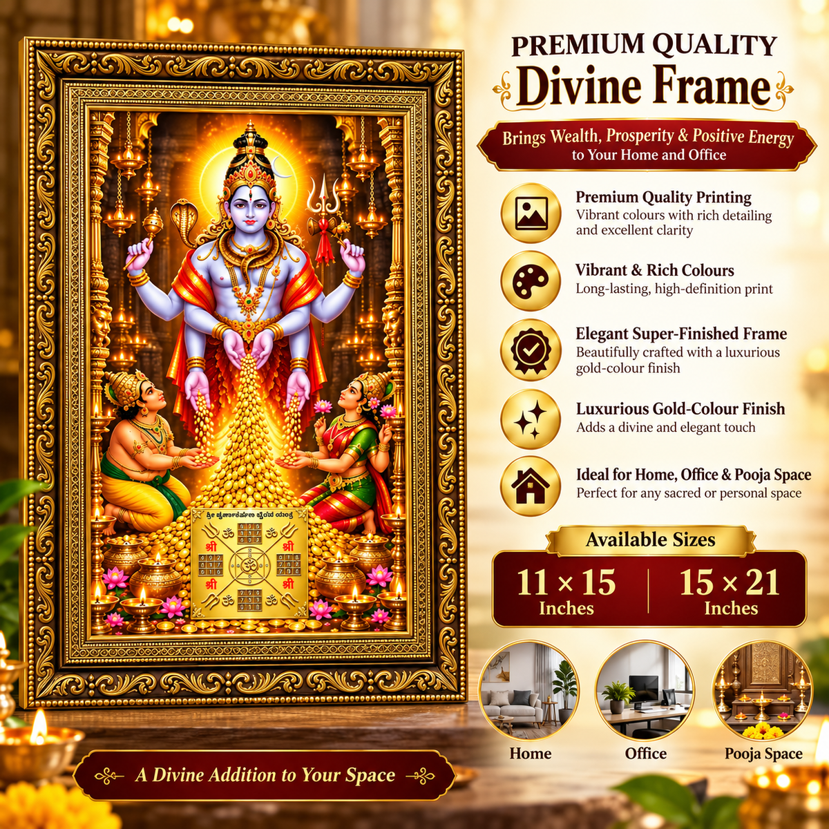 Swarnakarshana Bairava Energized Photo Frame