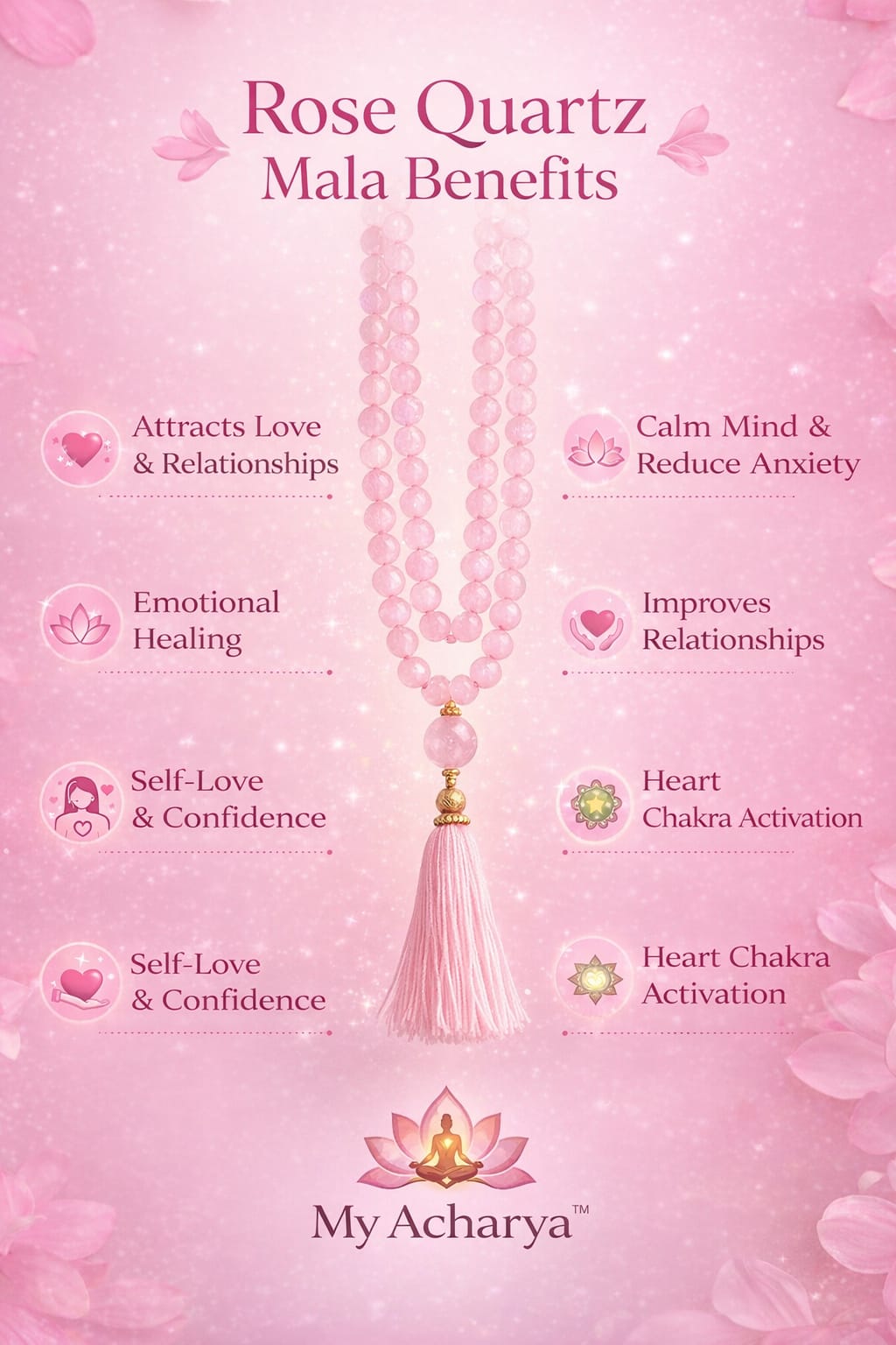Rose Quartz Mala