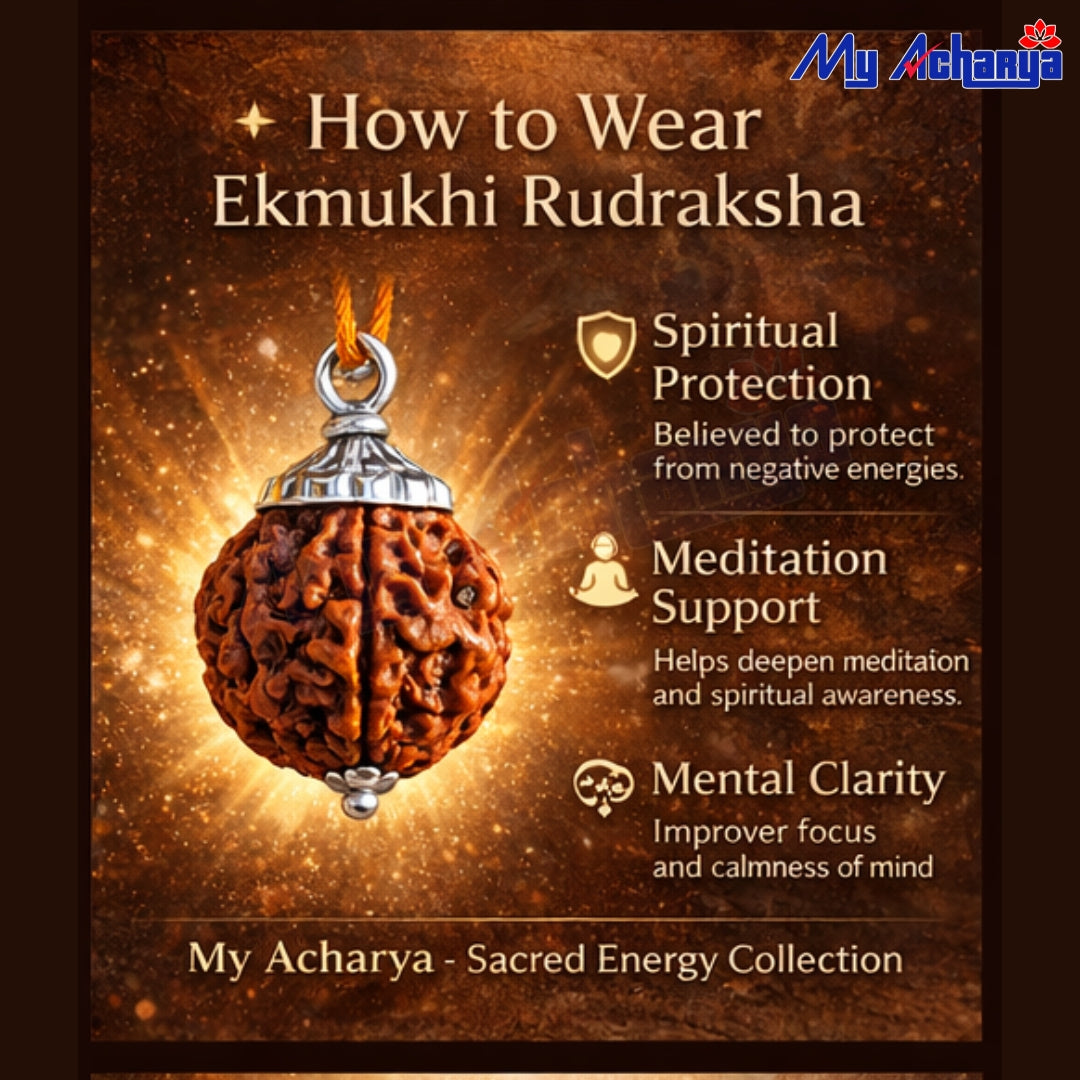 Ek Mukhi Rudrakshi with Silver CAP (SINGLE)